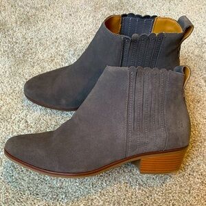 Jack Rogers suede bootie, size 11, water resistant